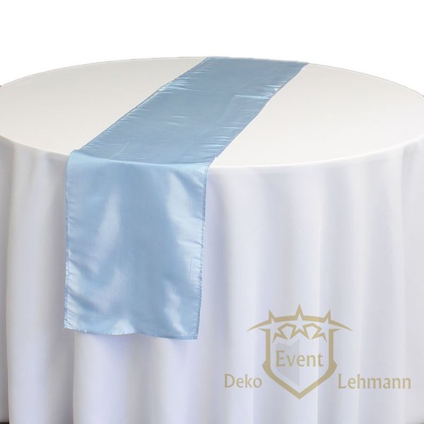 Tischband hellblau (mieten)
