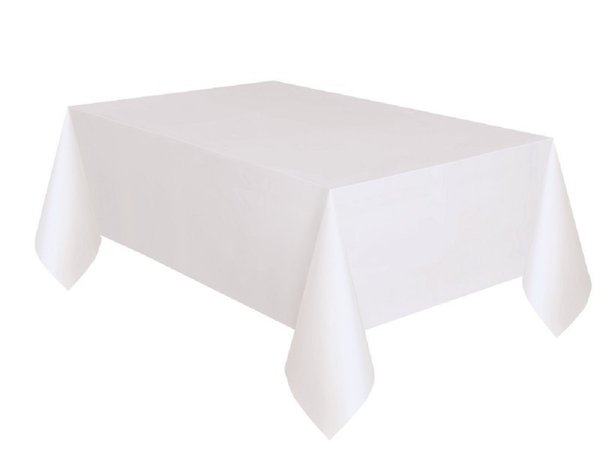 Tischdecken quadrat 240 x 240 cm weiß (mieten)