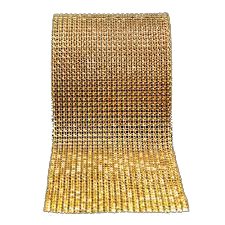 Tischband Dekoband gold strass (mieten)