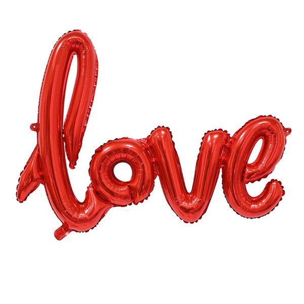 Ballon Schriftzug rot Love (kaufen)