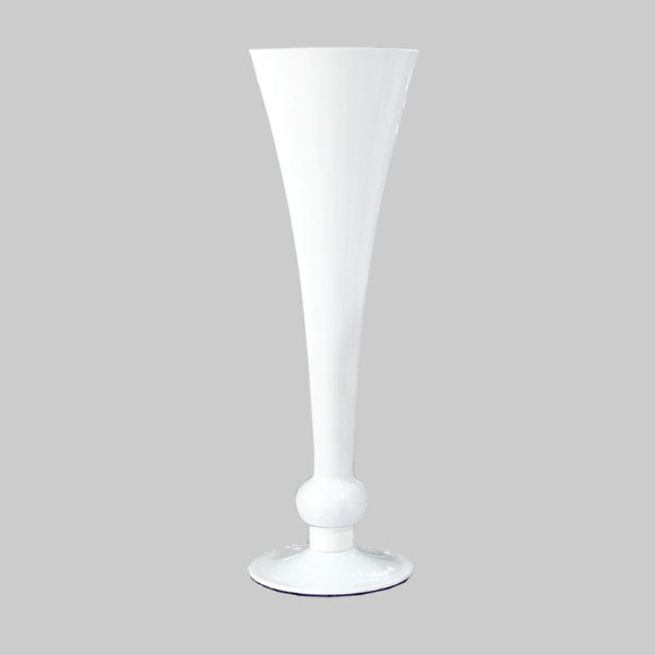 Blumenvase weiß (mieten) 43,5 cm